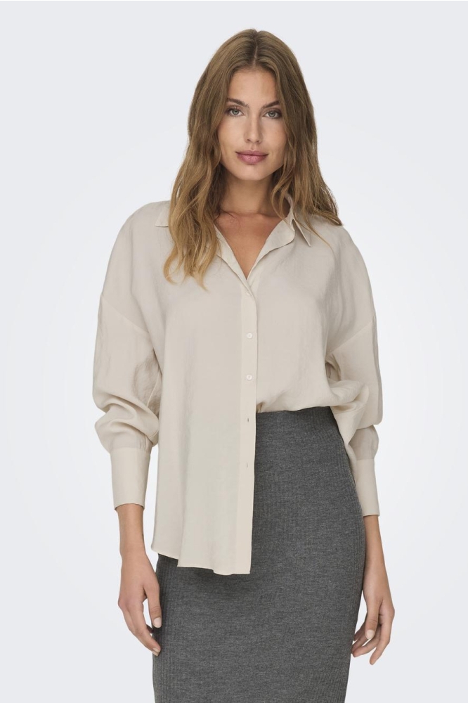 ONLZAZIMA L/S LOOSE SHIRT WVN NOOS 15272523 Antique White